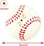 4 Pack 2.4" Squeak Latex Puppy Dog Toy Ball Sports Balls Sets Fetch Interactive Toy for Small Dogs - Image 2
