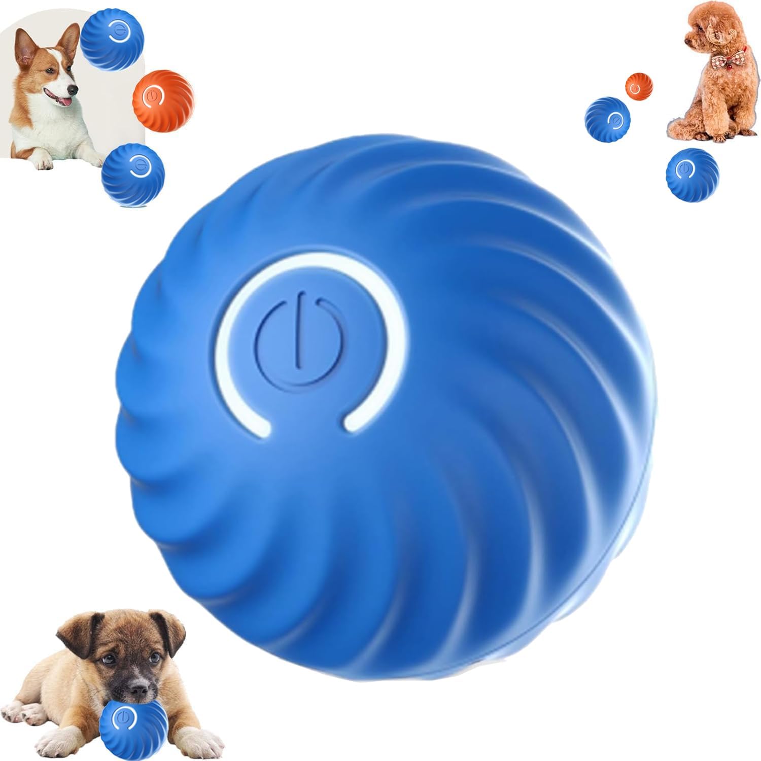 61GdaX4FOpL._AC_SL1500_.jpg Generic Smart Jumping Ball for Dogs, Automatic Moving Dog Toy, Pet Bounce Ball, Blue, All Breed Sizes, Adult Dogs - Image 1
