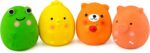 4PCS 2.4'' Squeak Latex Puppy Toy Funny Animal Sets Pet Interactive Play for Small Dog Assorted Color - Image 2