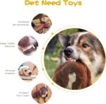 Dog Squeak Toys, No Stuffing Plush Dogs Chew Toy for Small Medium Large Breed Chewer Squeaky Pet Supplies Tough Durable Puppy Teething Chewing Interactive to Keep Them Busy Best Birthday Gift - Image 2