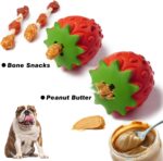 Dog Rubber Chew Toys,Treat Food Dispensing Toy Puzzle Toys Ball - Image 2