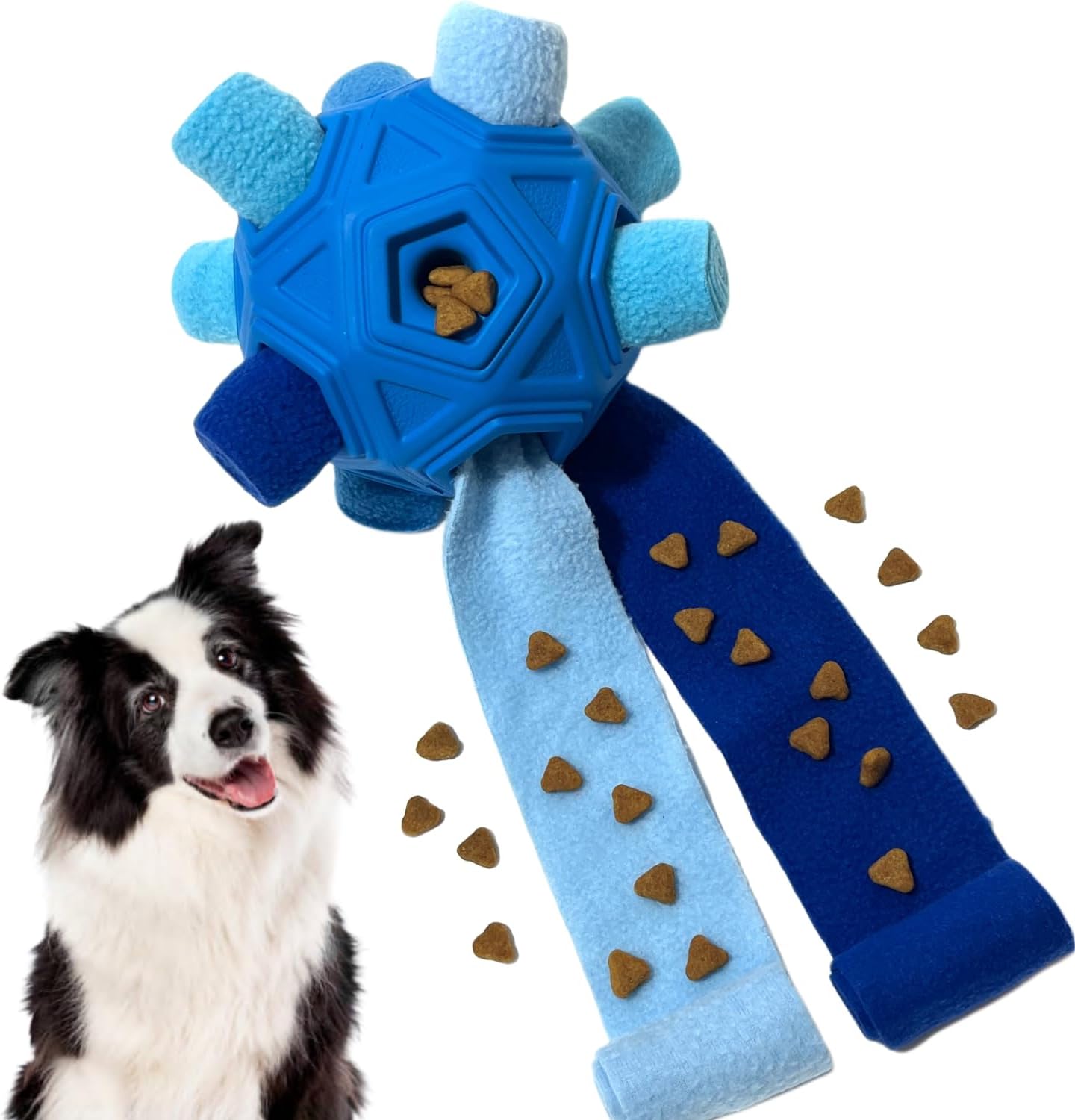 71QbjxRwM7L._AC_SL1500_.jpg Interactive Snuffle Ball for Dog Toys Unbreakable Upgrade Ball Toy - Image 1