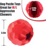 Rubber Treat Dispensing Dog Toys for Aggressive Chewers Large Breed - Image 2