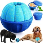 Frozen Dog Treat Toys to Keep Them Busy,Interactive Puzzle Treat Dispensing Dog Toys Ball,Frozen - Licking - Slow Feeder - Cognitive Dogs Enrichment Toy,Durable Small Medium Large Dogs Chew Toy