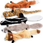 Dog Squeak Toys, No Stuffing Plush Dogs Chew Toy for Small Medium Large Breed Chewer Squeaky Pet Supplies Tough Durable Puppy Teething Chewing Interactive to Keep Them Busy Best Birthday Gift