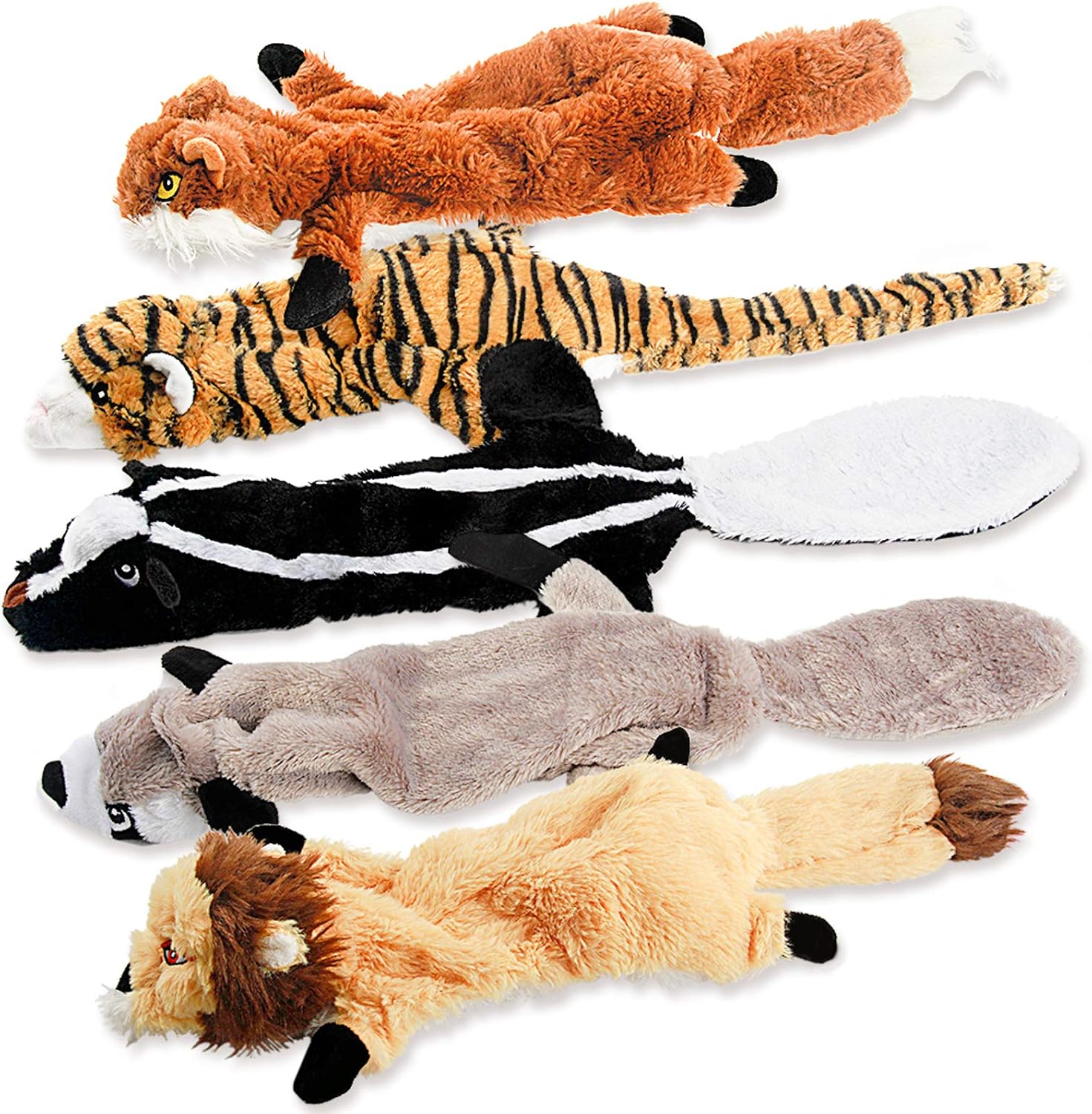 813uC3hs3oL._AC_SL1500_.jpg Dog Squeak Toys, No Stuffing Plush Dogs Chew Toy for Small Medium Large Breed Chewer Squeaky Pet Supplies Tough Durable Puppy Teething Chewing Interactive to Keep Them Busy Best Birthday Gift - Image 1