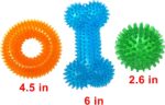 Dog Squeaky Toys Value Set Non-Toxic Squeaky Balls Toss Fetch  Rubber Puppy Toys  Dog Chew Toy for Small Medium Breed Pet Toys for Puppy (6 Pack Assorted) - Image 2