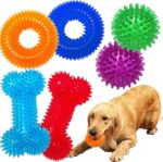 Dog Squeaky Toys Value Set Non-Toxic Squeaky Balls Toss Fetch  Rubber Puppy Toys  Dog Chew Toy for Small Medium Breed Pet Toys for Puppy (6 Pack Assorted)
